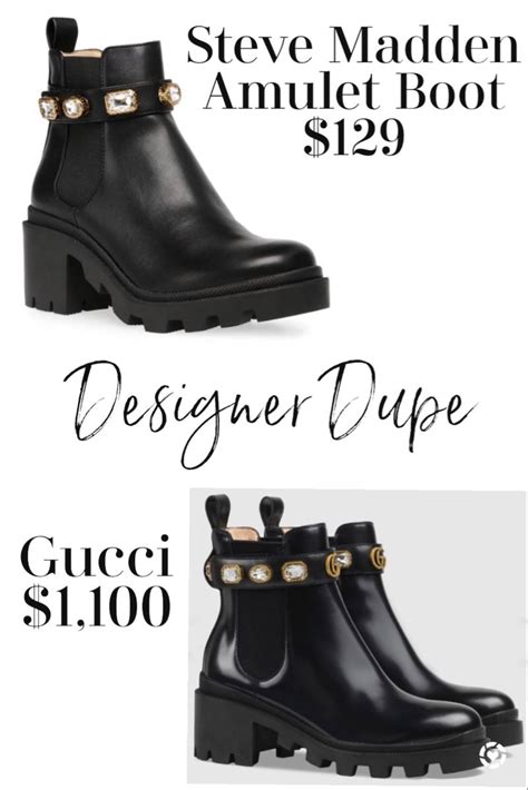 gucci ankle boots dupes|steve madden boots gucci dupe.